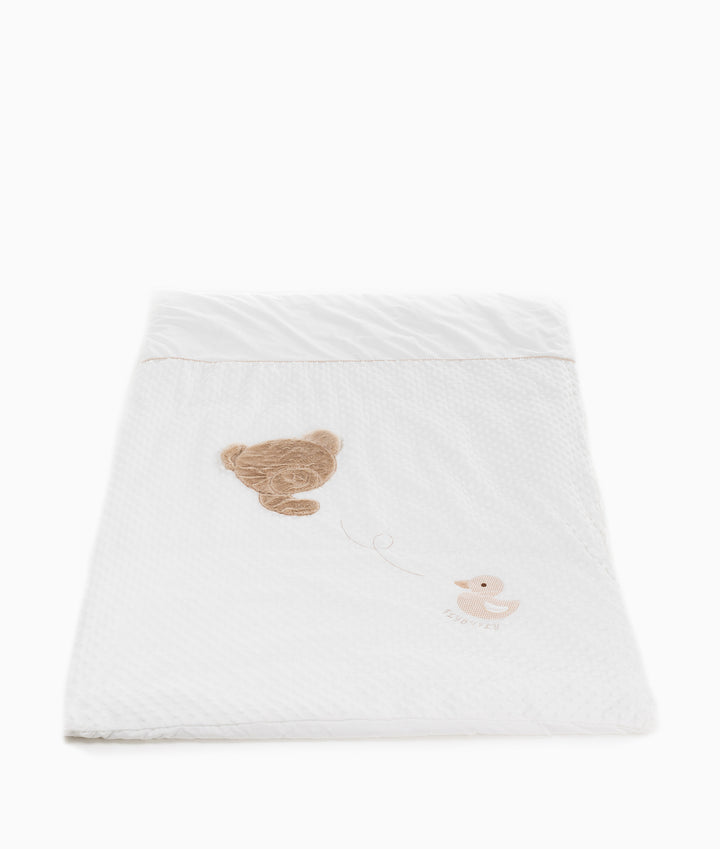 Bubble Quilt & Cover - Beige
