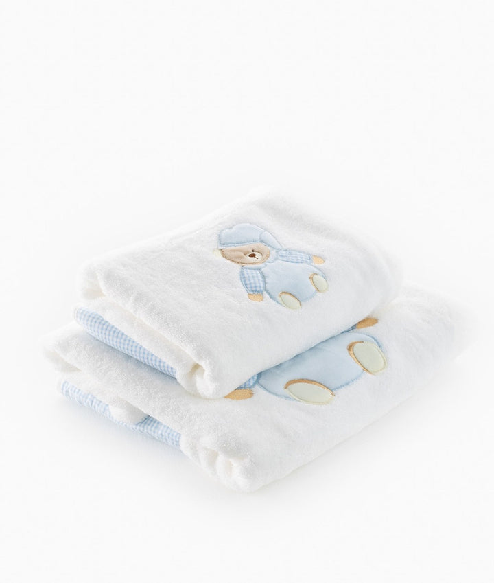 2pc Towel Set | Blue & White