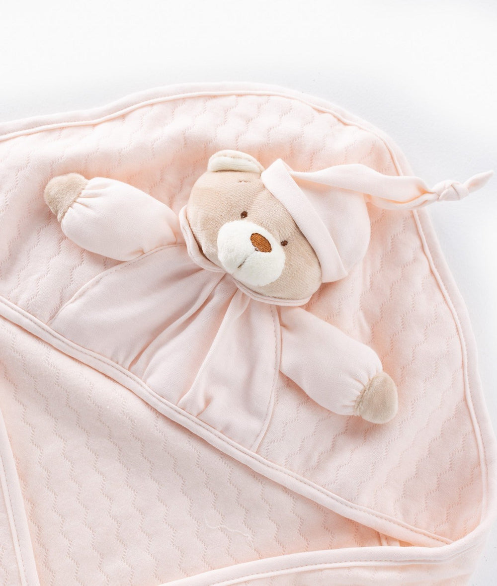 Pink newborn swaddle blanket