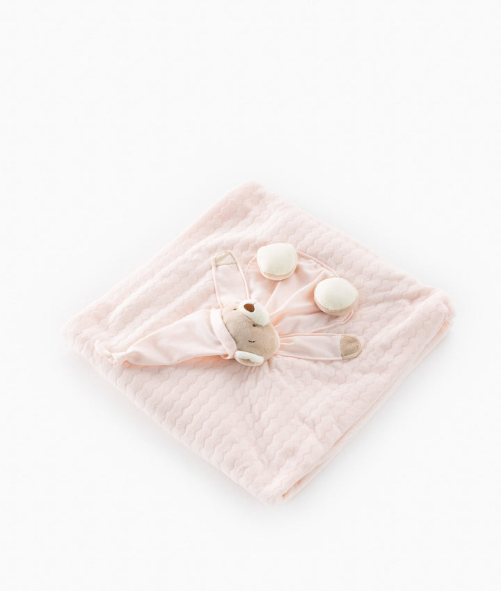 3D Bear Blanket - Pink