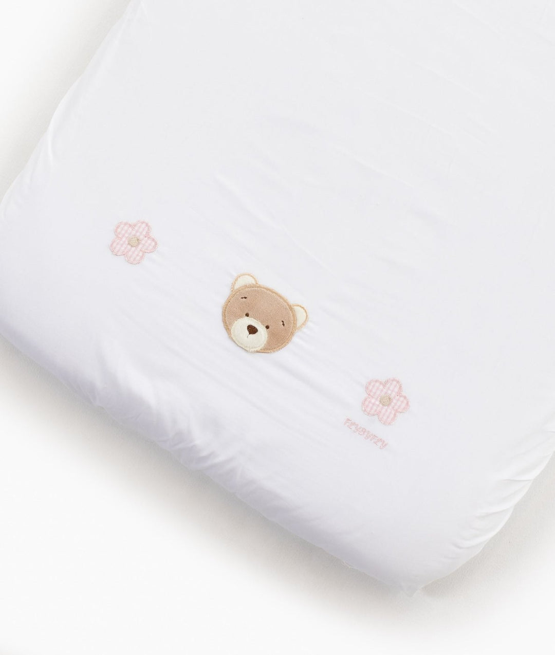 Pink baby bassinet bedding