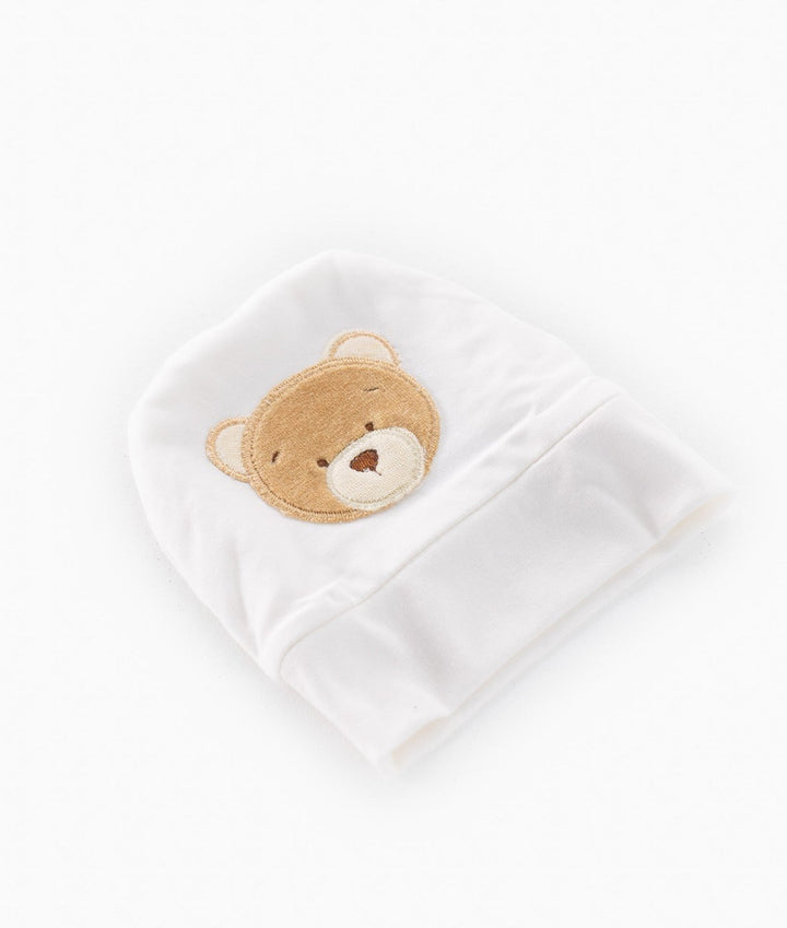 Baby Cotton Beanie - Beige