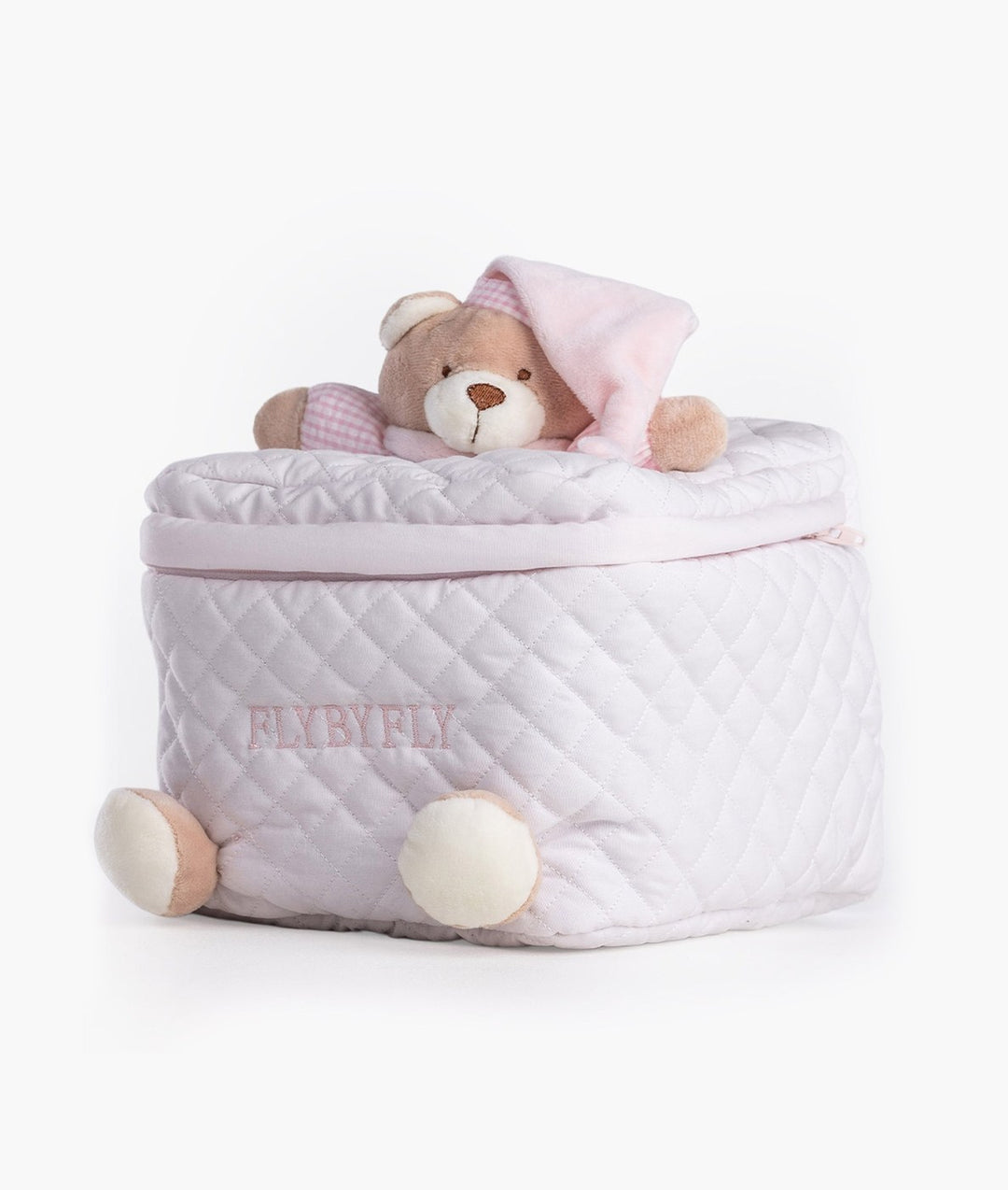 Baby organiser bag for nursery in pink