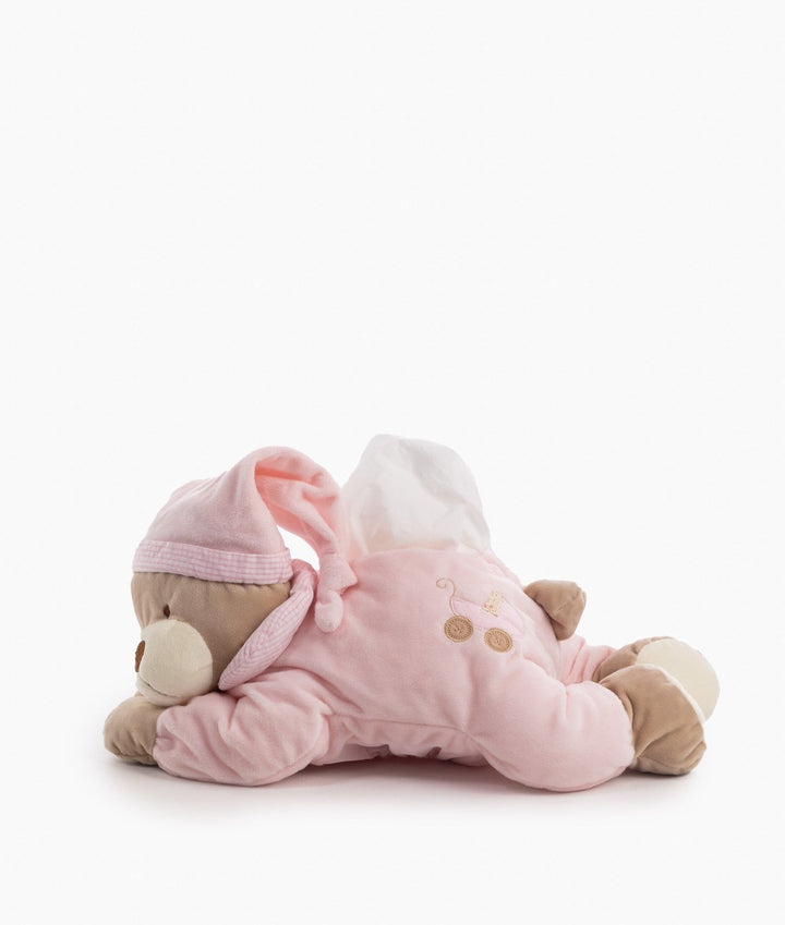 Baby wipes holder for nursery in pink