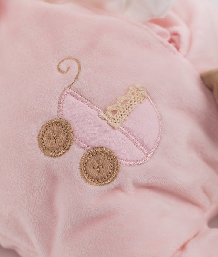Baby wipes holder for nursery in pink