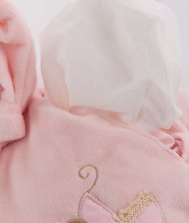 Baby wipes holder for nursery in pink