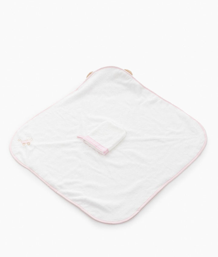 Baby Bear Bath Towel - Pink
