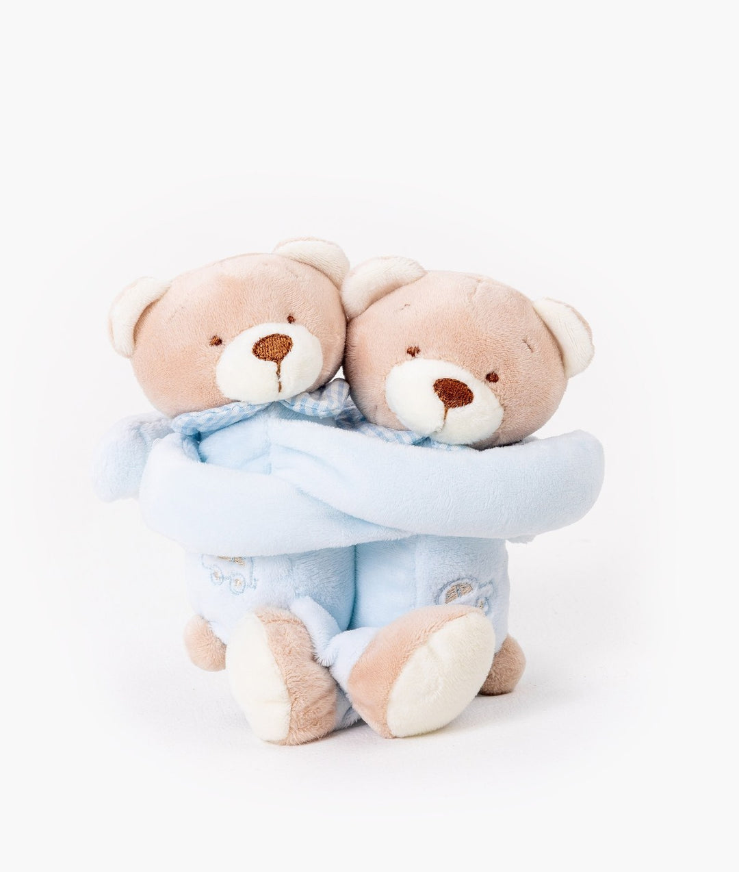 Blue bear curtain tieback for nursery