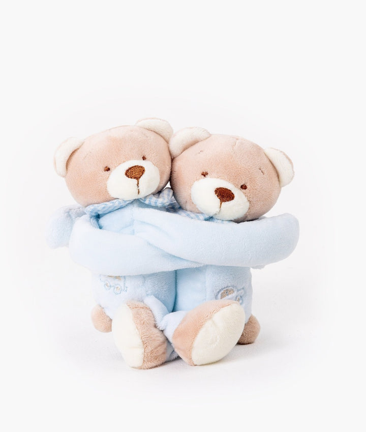 Blue bear curtain tieback for nursery
