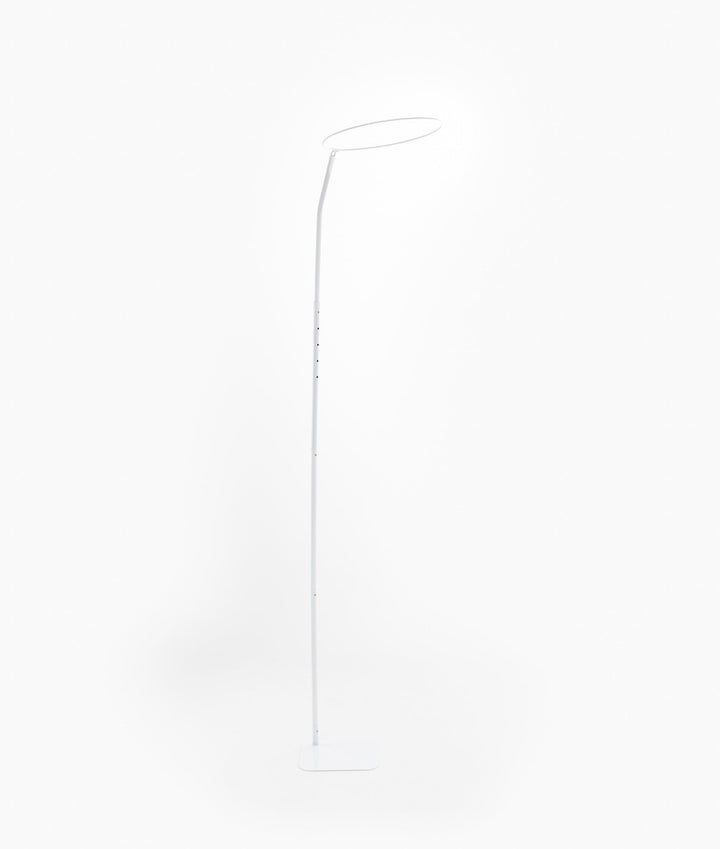 White and grey cot canopy and stand set