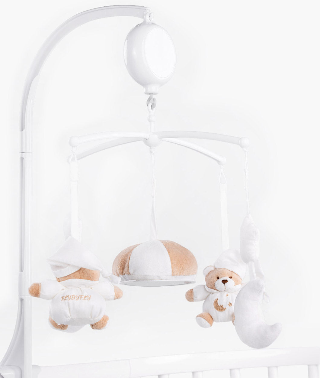 Bear musical mobile with moon and stars