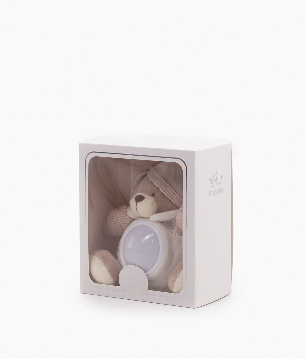 White and beige musical night light for nursery
