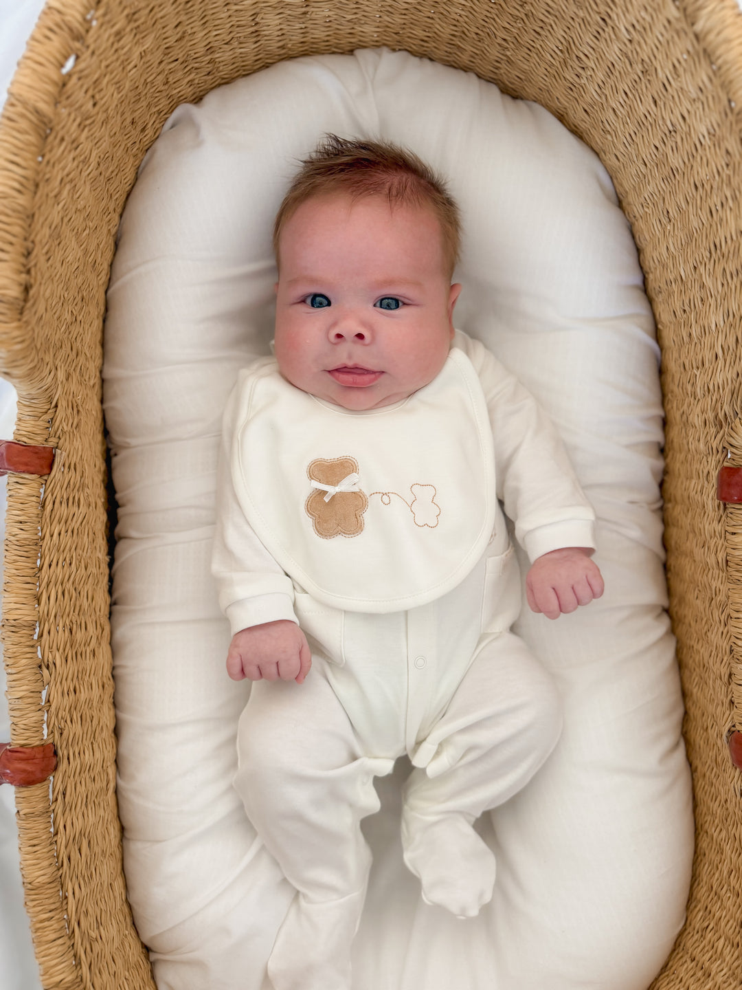 Classic Bear Bib - Beige