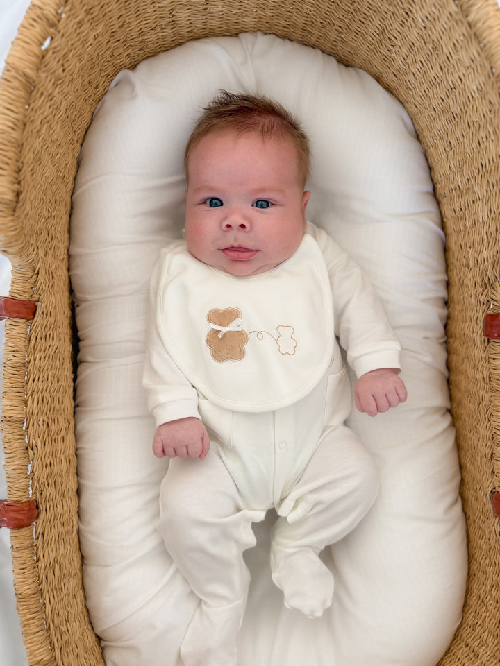 Classic Bear Bib - Beige
