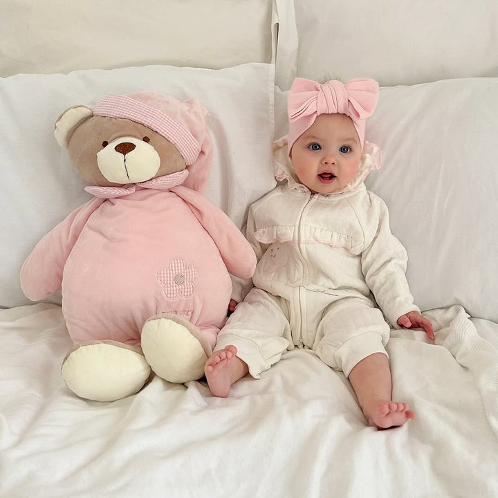 Ruffle Bunny Jumpsuit | Pink & White