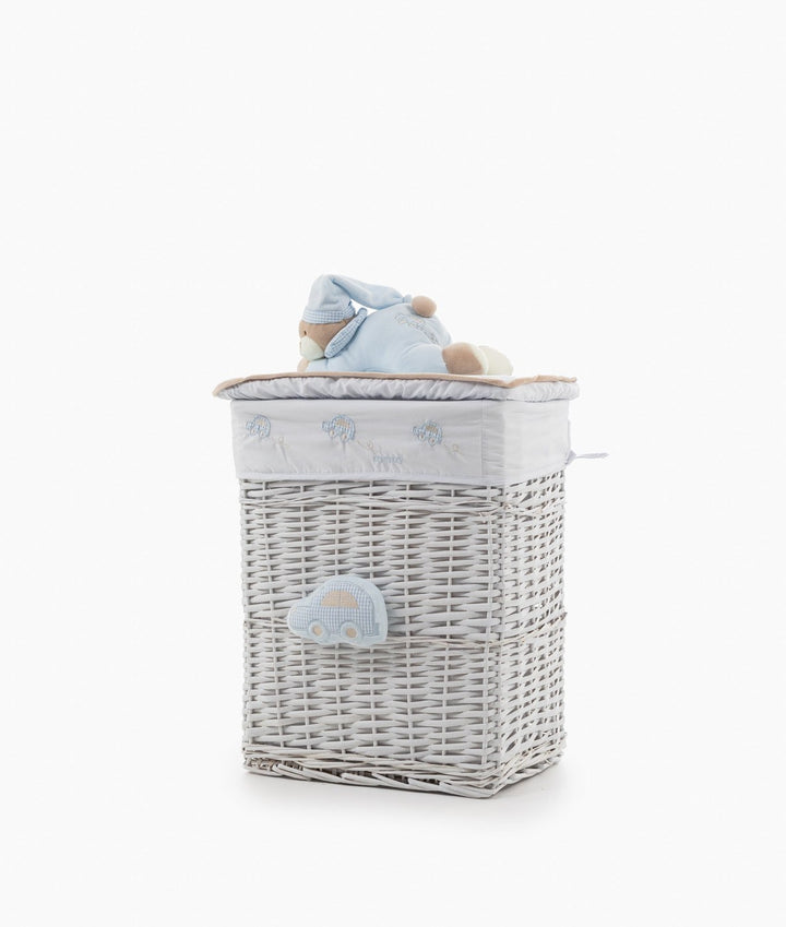 Blue square storage basket set