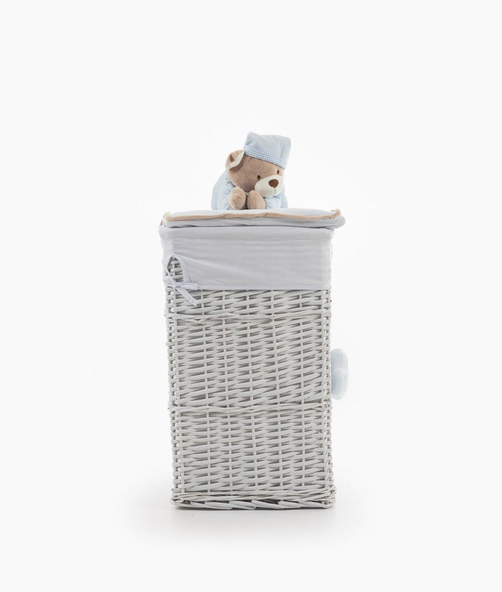 Blue square storage basket set