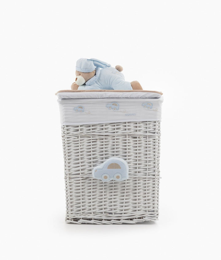 Blue square storage basket set