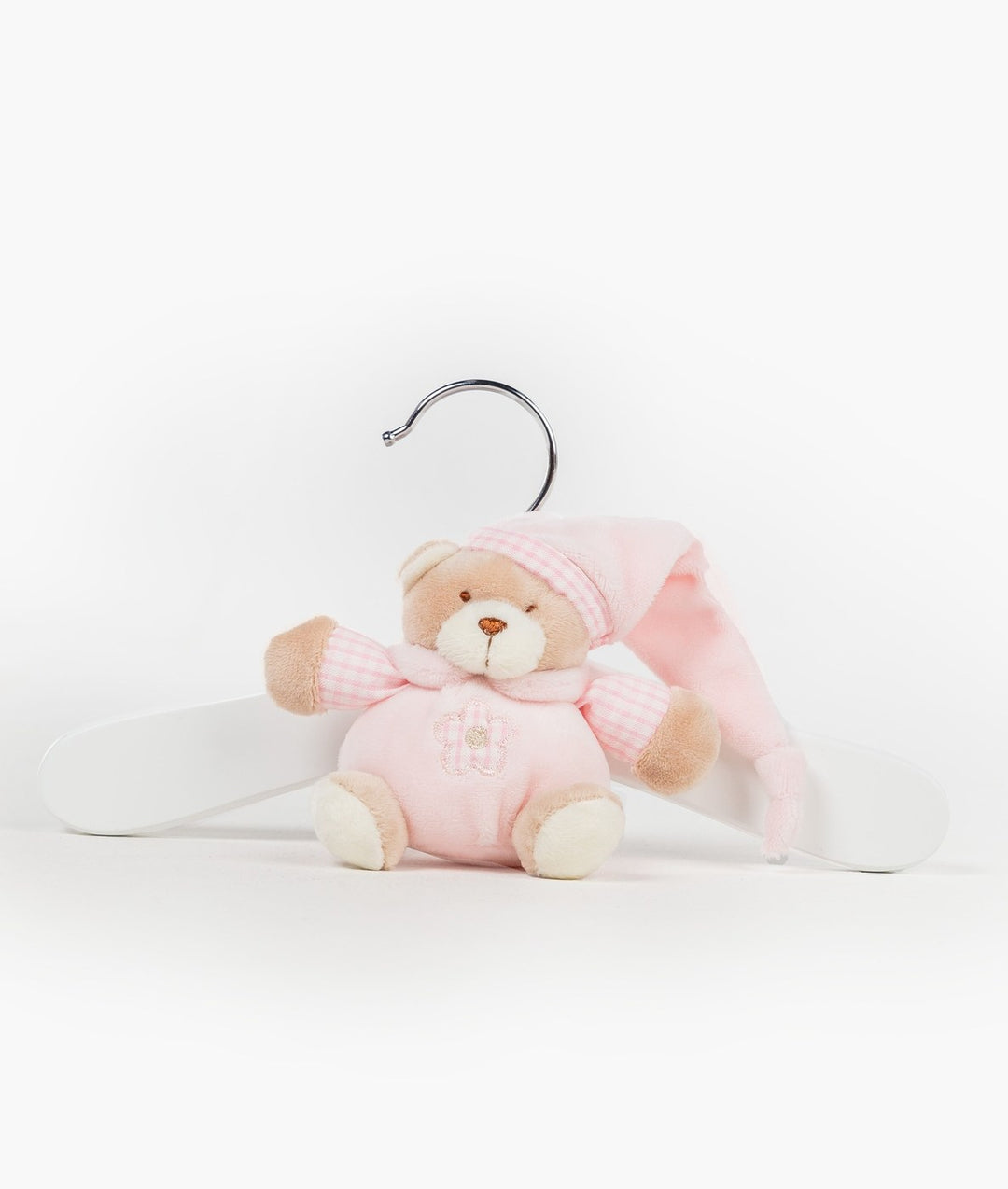 Baby wooden clothes hanger in pink