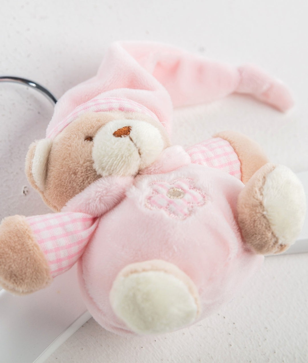 Baby wooden clothes hanger in pink