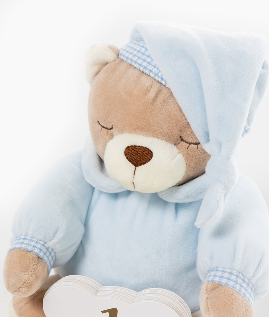 Baby milestone cards in blue