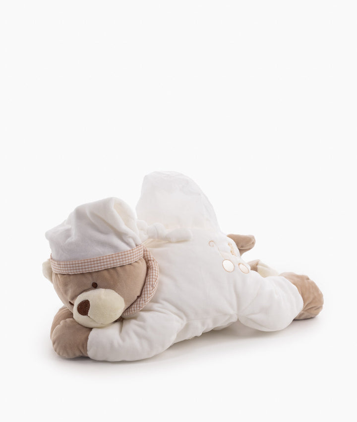 Baby wipes holder for nursery in white and beige