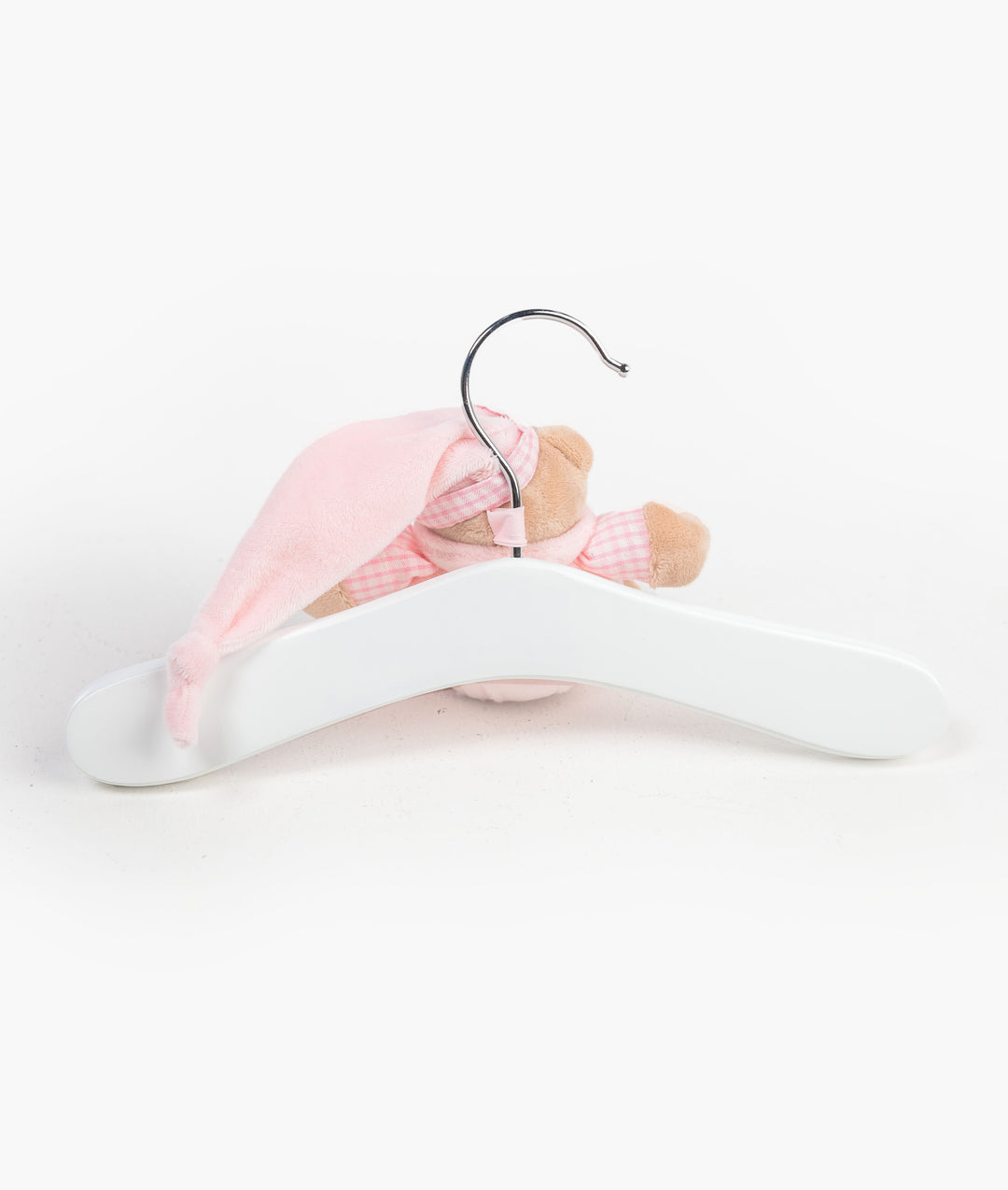 Baby wooden clothes hanger in pink