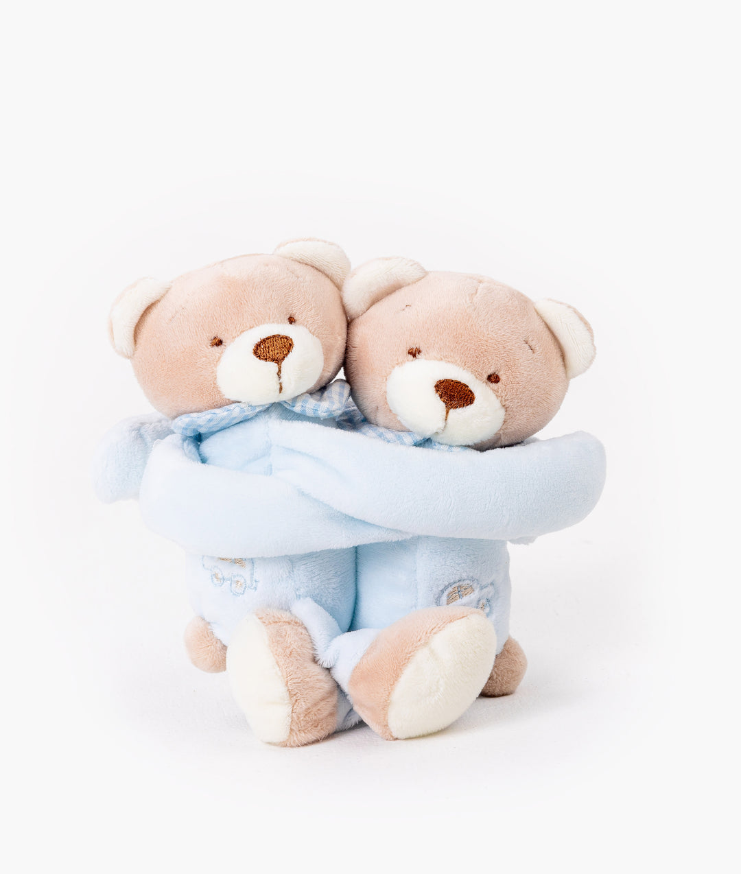 Blue bear curtain tieback for nursery