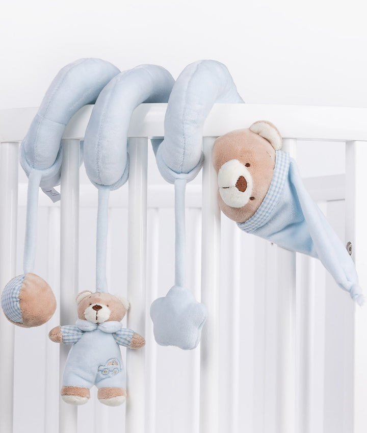 Blue bear spiral activity toy for baby