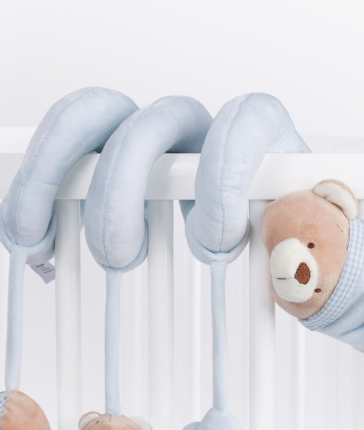 Blue bear spiral activity toy for baby