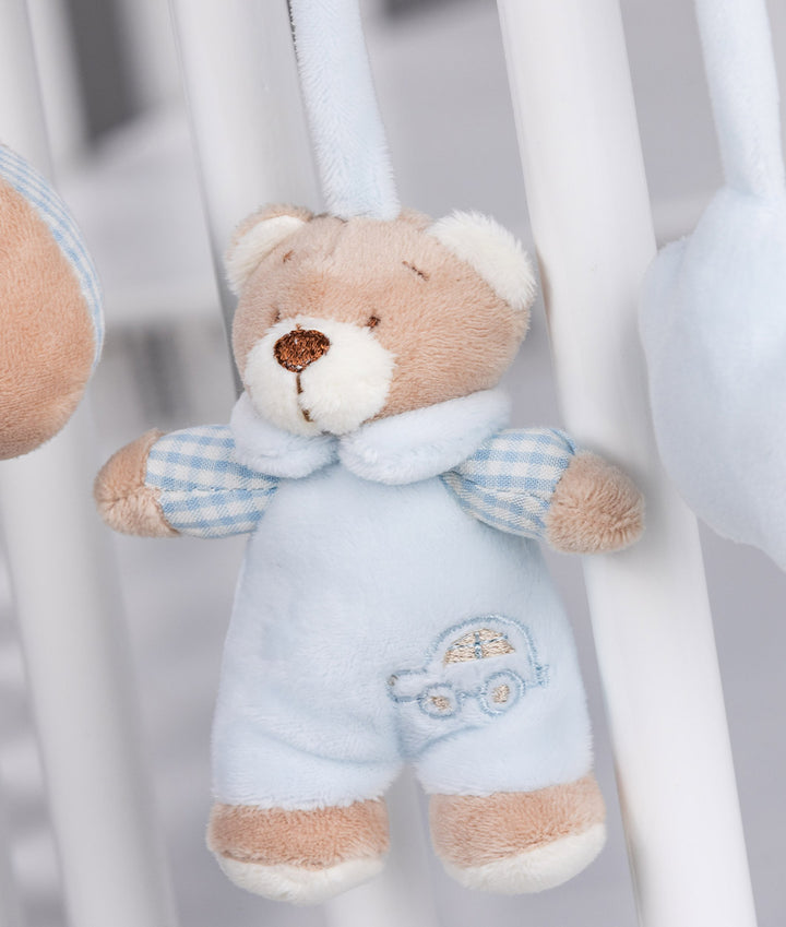 Blue bear spiral activity toy for baby