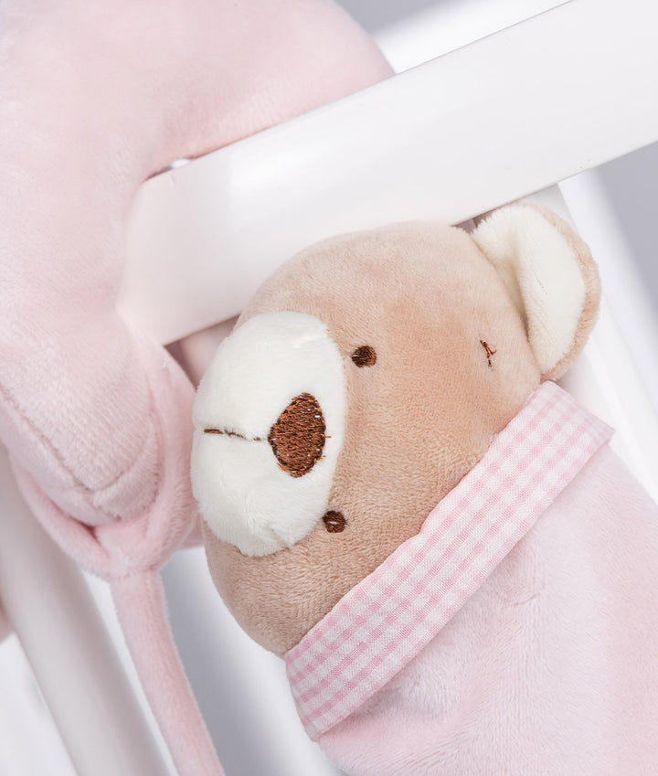 Pink bear spiral activity toy for baby