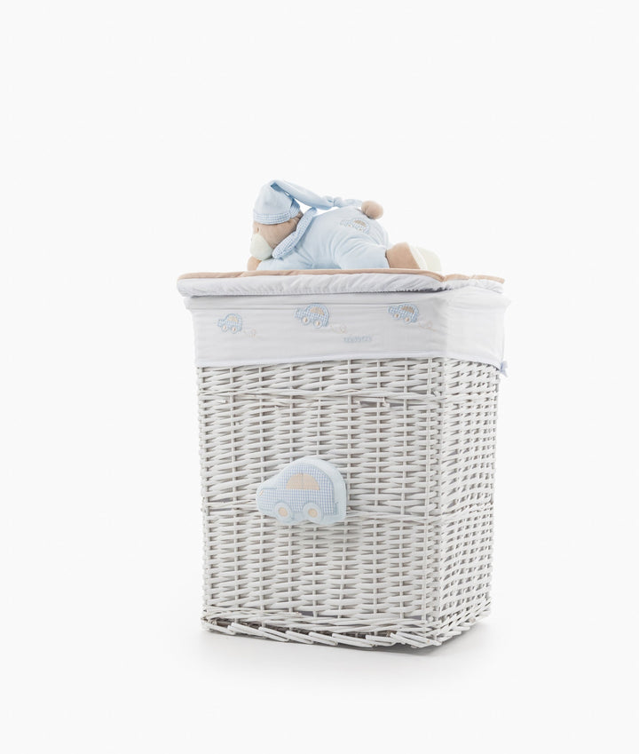 Blue square storage basket set