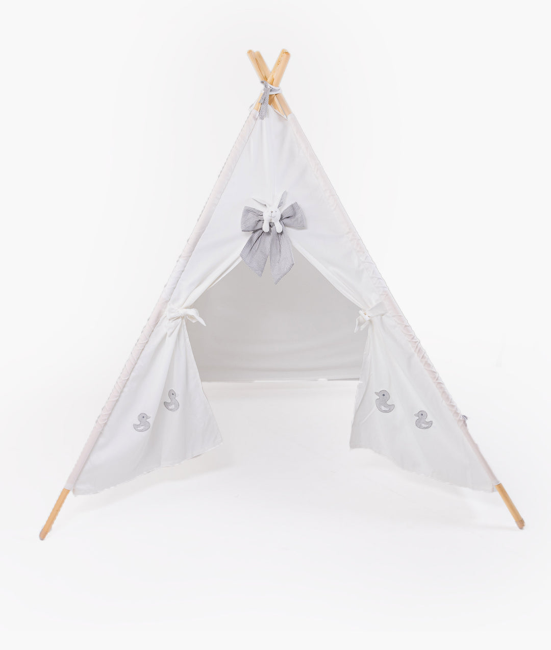 White kids teepee tent for nursery and playroom