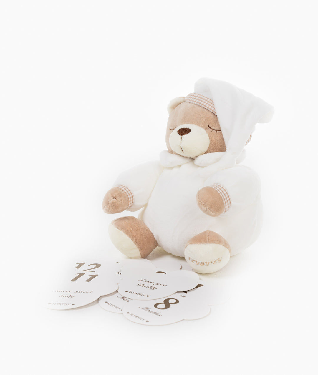 Neutral baby milestone cards for newborn photos