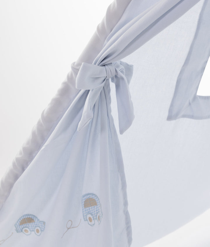 Blue kids teepee tent for nursery and playroom